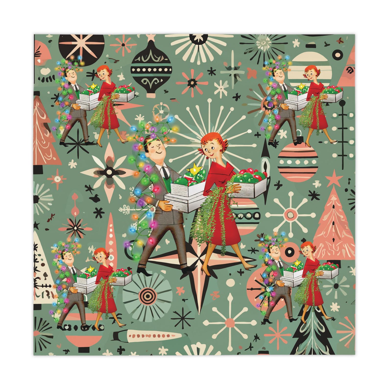 Retro 1950s Kitsch Christmas S - Century Textile & Sewing Supply Online Shopping recension och pris