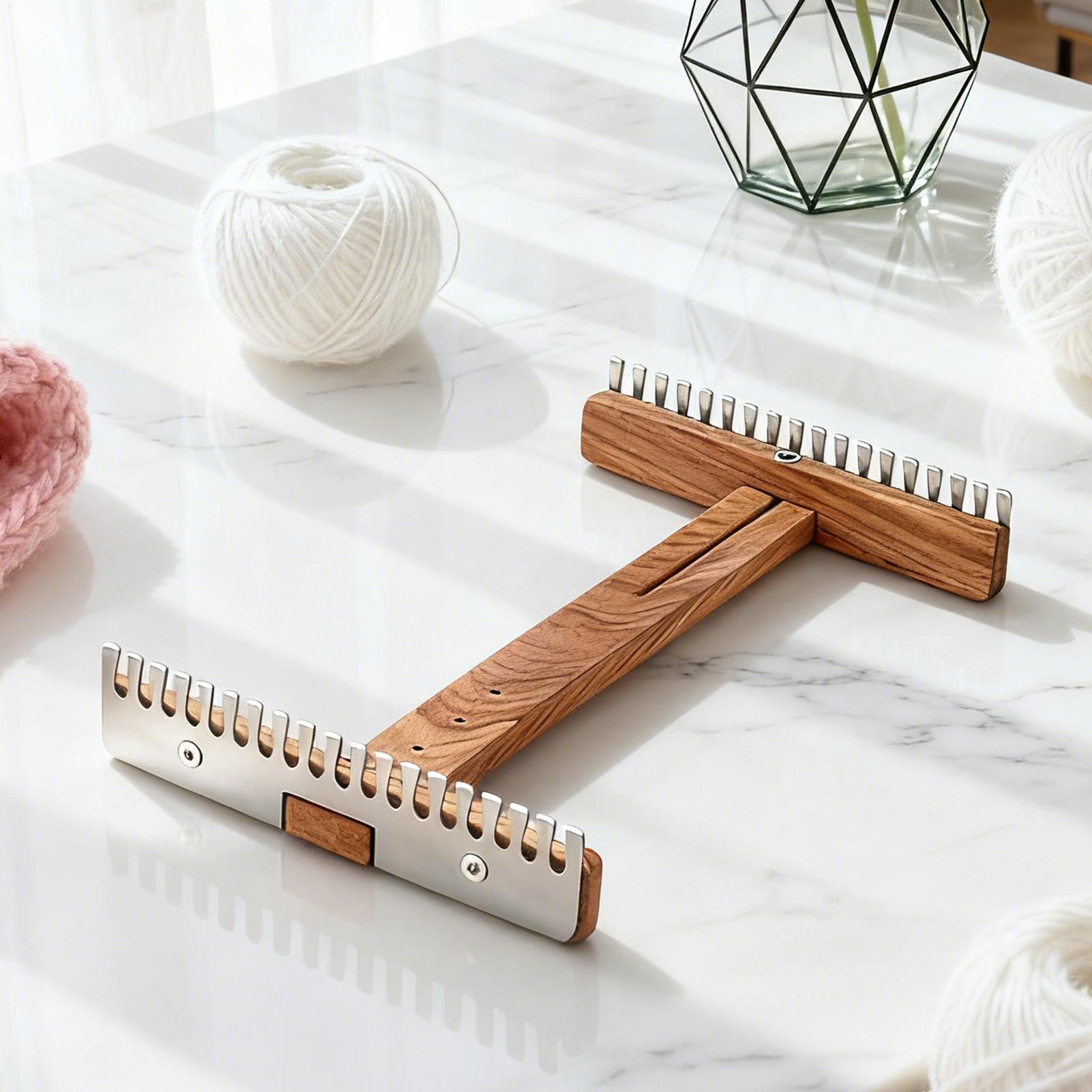 Weaving Loom Adjustable Wooden - Sewing Gathering recension och pris
