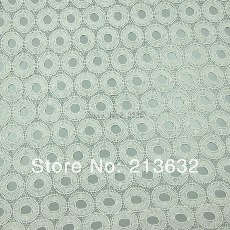 High-End White Fabrics Embroid - Sewing Eyelet Fabric recension och pris