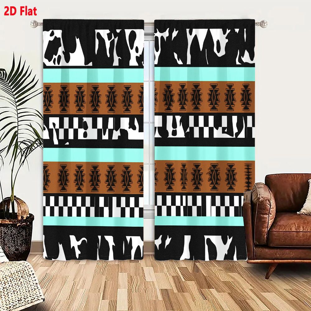 2Pcs Curtains 2D Flat Geometri - Century Textile & Sewing Supply Online Shopping recension och pris