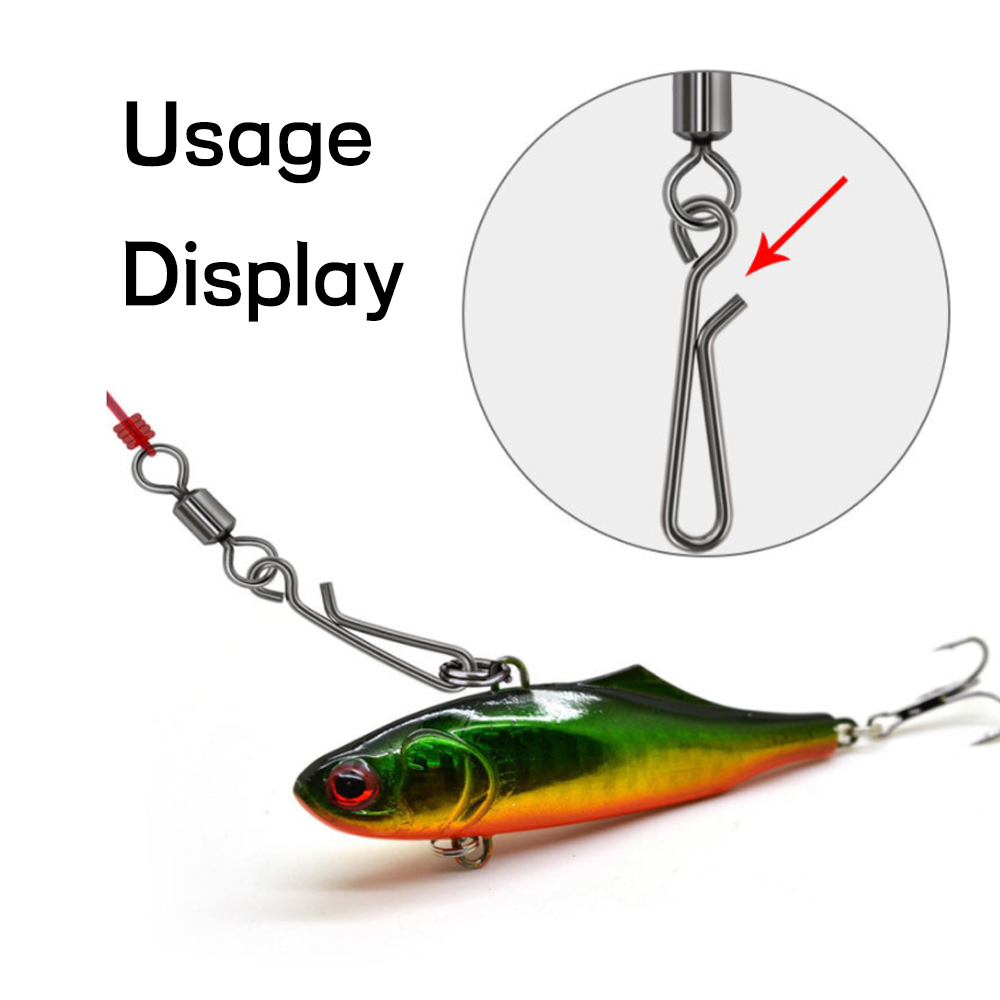 100pcs Saltwater Fishing Stain - Hook Eye Fastener recension och pris