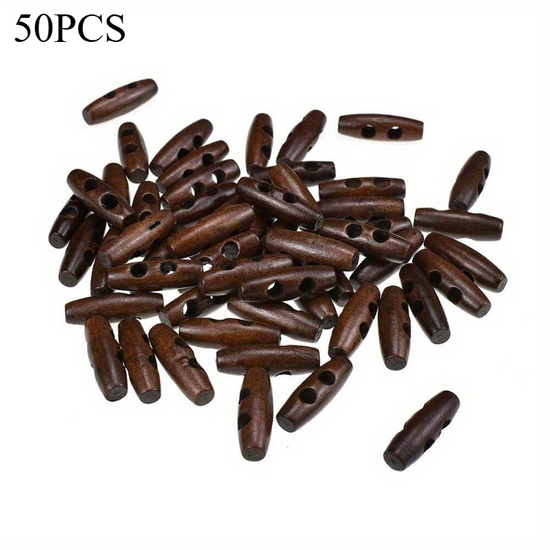 50pcs Recycled Wood Horn Toggl - Sewing Recycle recension och pris