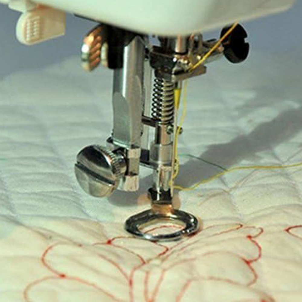 1Pc Free Motion Quilting Darni - Rolled Hem Foot recension och pris