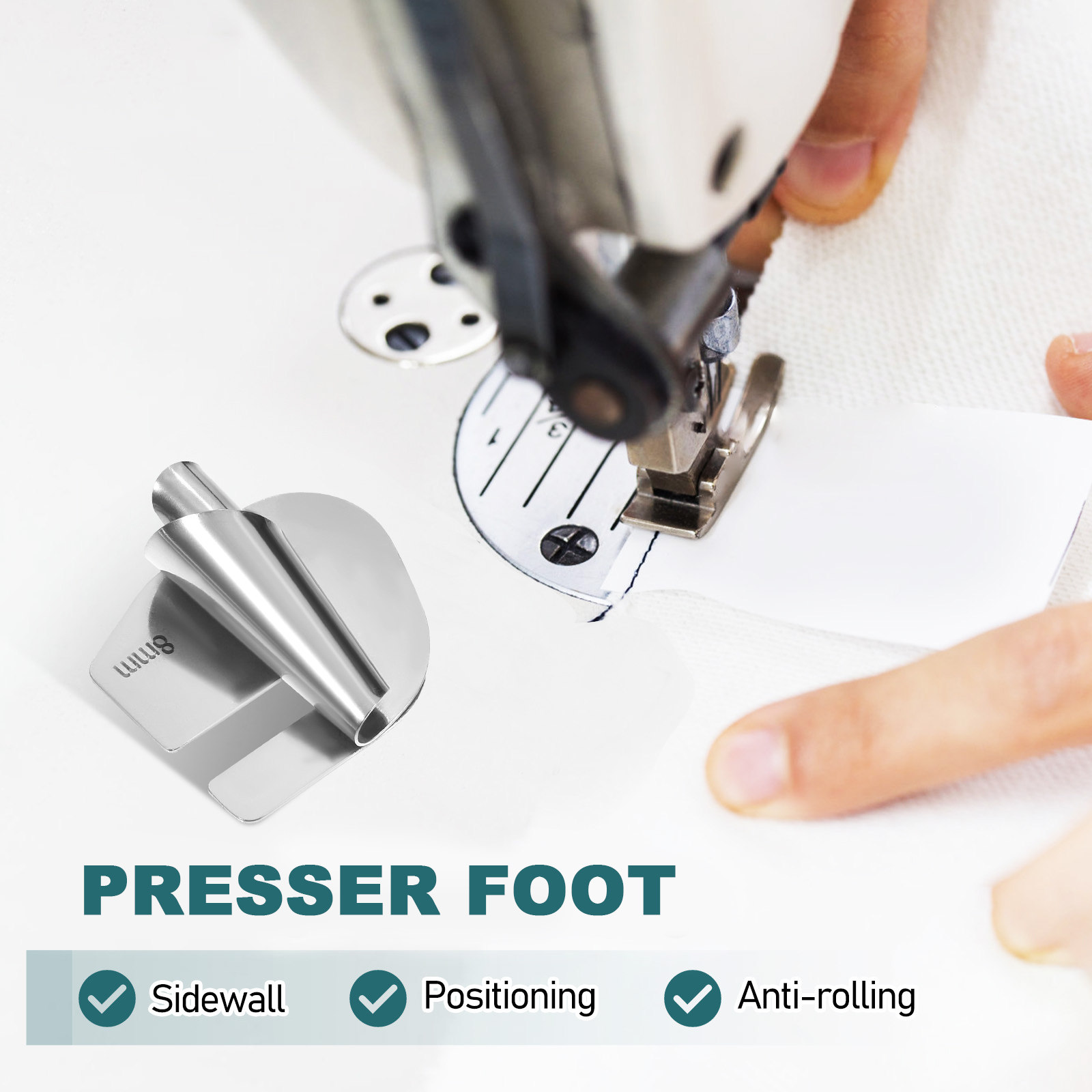 1Set Rolled Hem Foot Sewing Ma - Rolled Hem Foot recension och pris